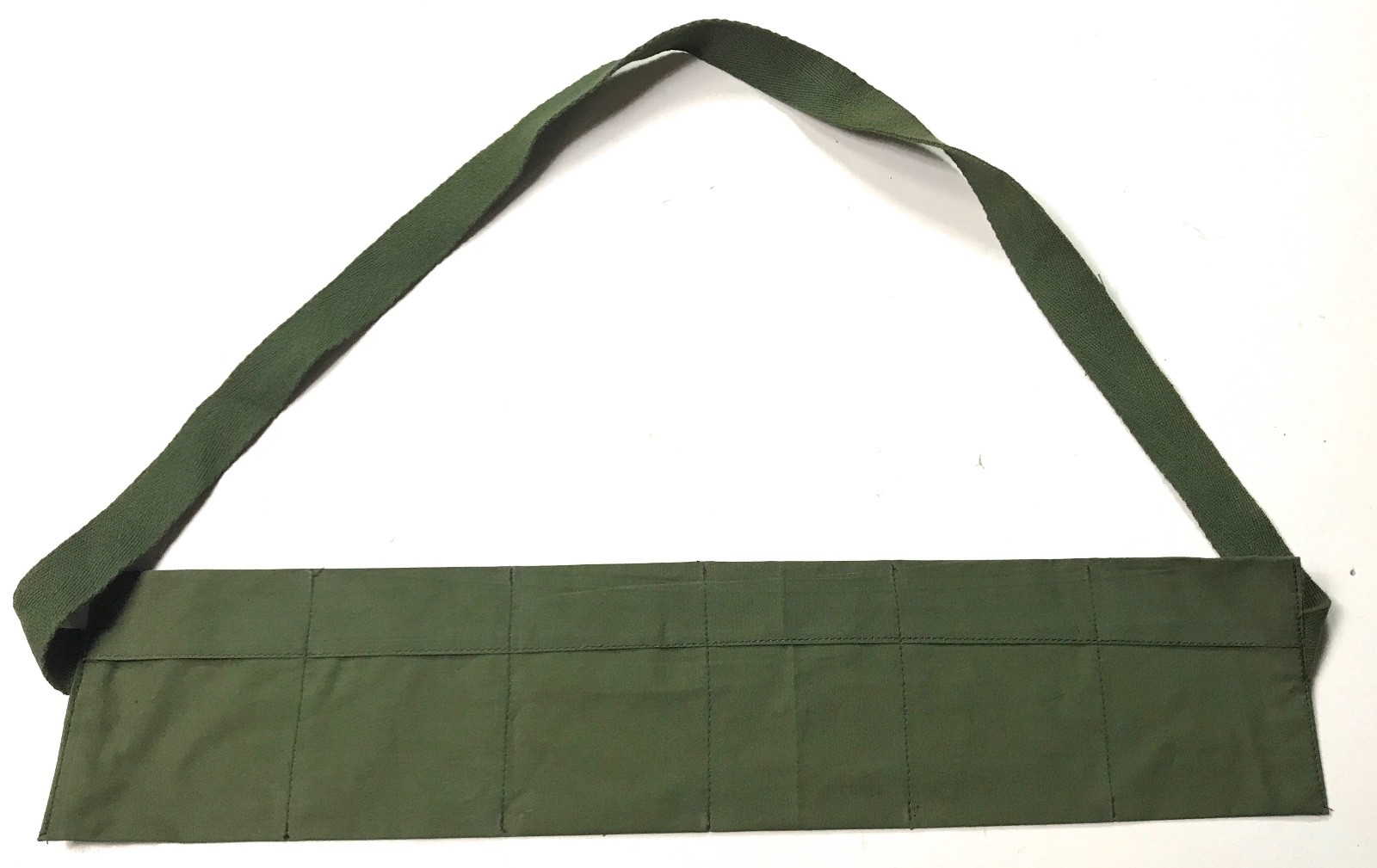 VIETNAM WAR US ARMY SMALL ARMS M1 GARAND RIFLE CANVAS AMMO BANDOLEER-OD#7