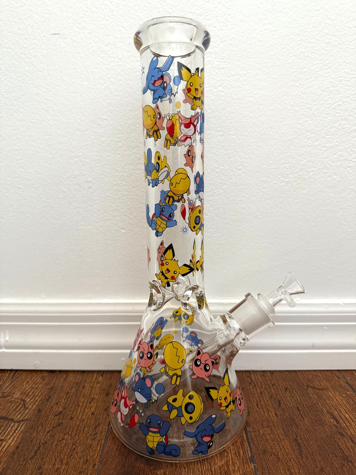 14” Premium Glass Water Hookah Thick Heavy Pokemon 14mm