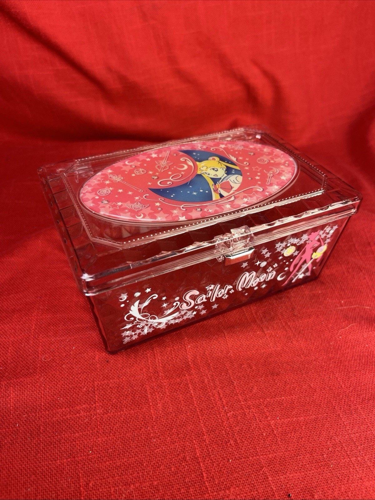 Sailor Moon Pretty Guardian Acrylic Storage Box Clear w/ Pink Tint