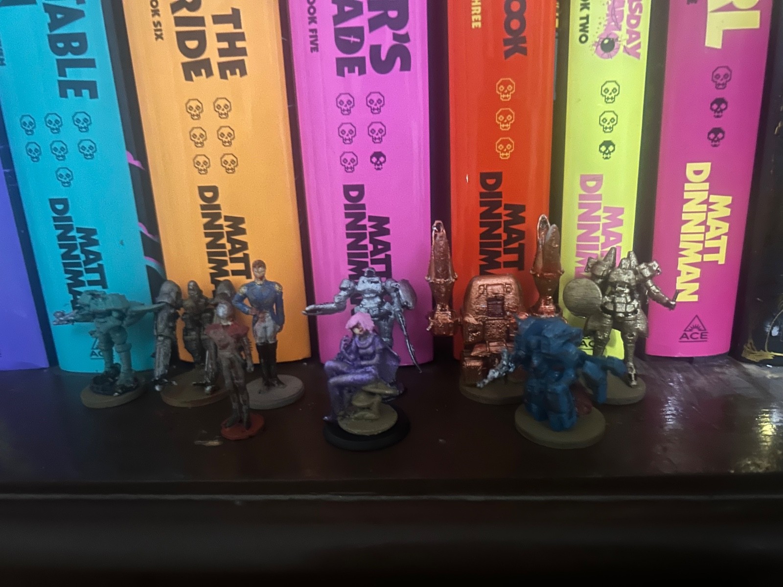 Mostly Gundam Wing aprox 1/400 Lot Of proxy painted miniatures