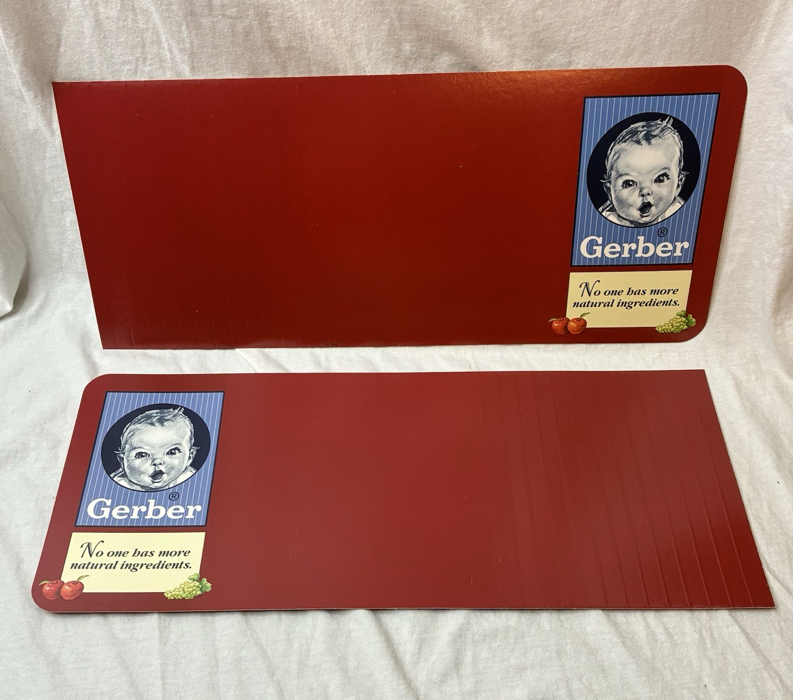 Vintage Gerber Baby Food Shelf Sign-Red