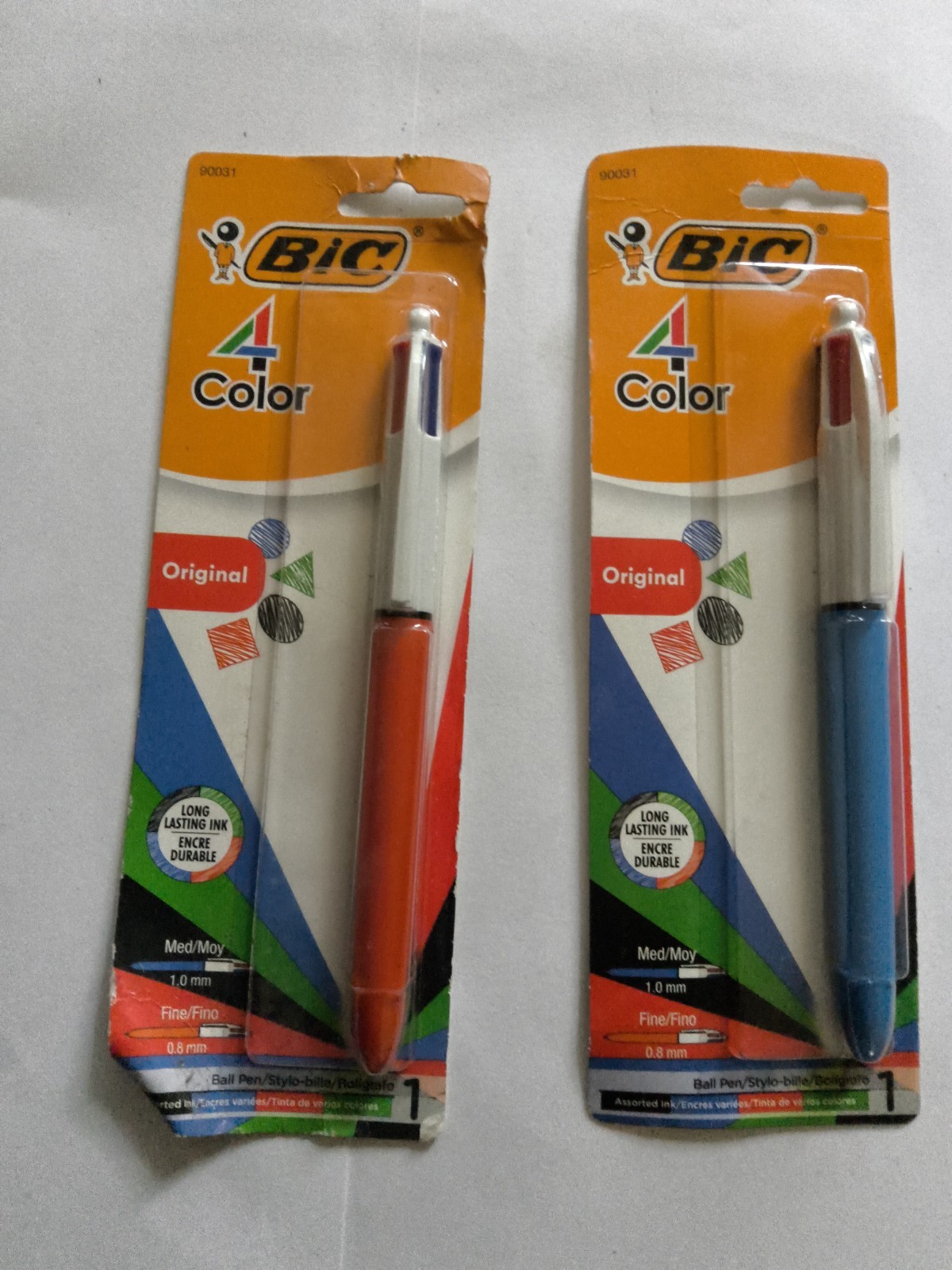 Vintage Original Bic 4 Color Retractable Ball Point Pen NOS Sealed made  FRANCE