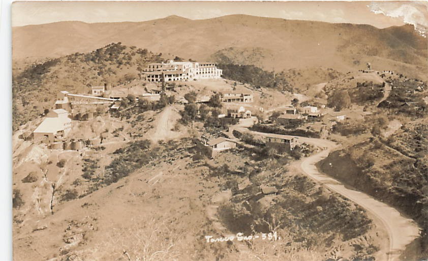 Postcard Mexico: RPPC Aerial View Town & Hotel, Taxco, Guerrero 1931 Postcard Mexico: RPPC Aerial View Town & Hotel, Taxco, Guerrero 1931