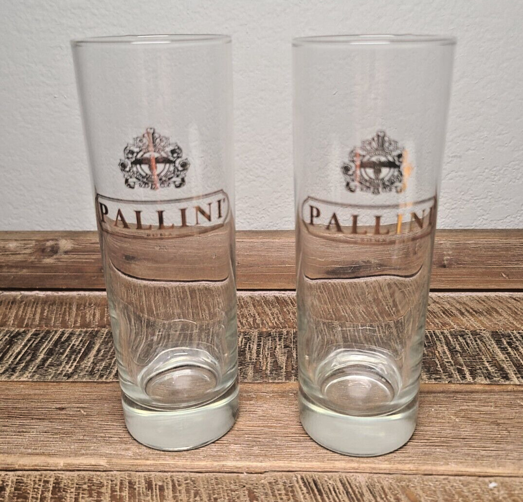 Pair Pallini Roma 10 Oz Highball Collins Glasses