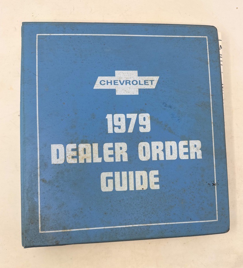 1979 Chevrolet Dealer Order Guide Brochure Catalog