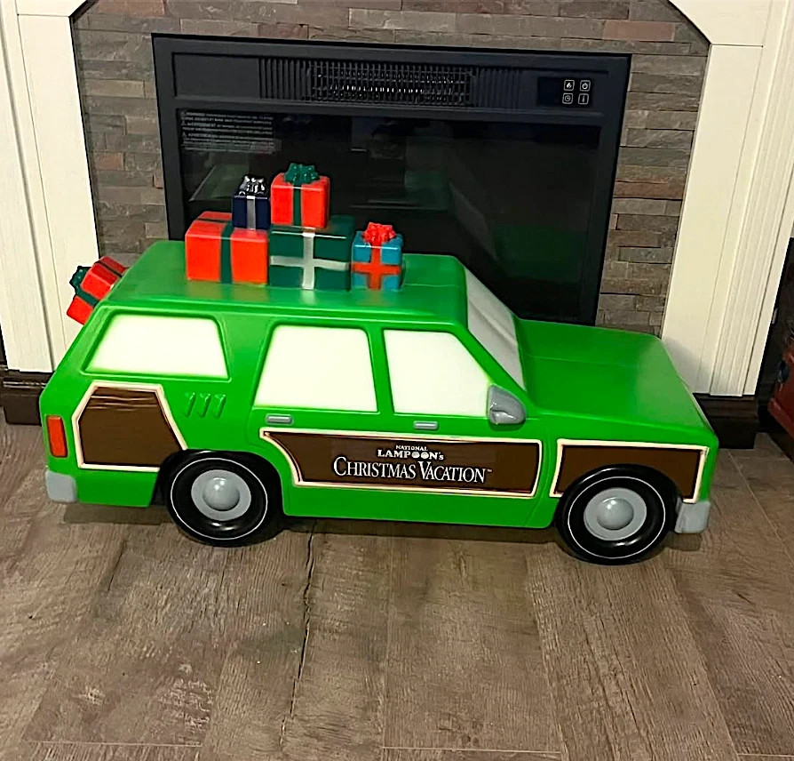 2.5\' National Lampoons Christmas Vacation Station Wagon Blow Mold LED Yard Decor