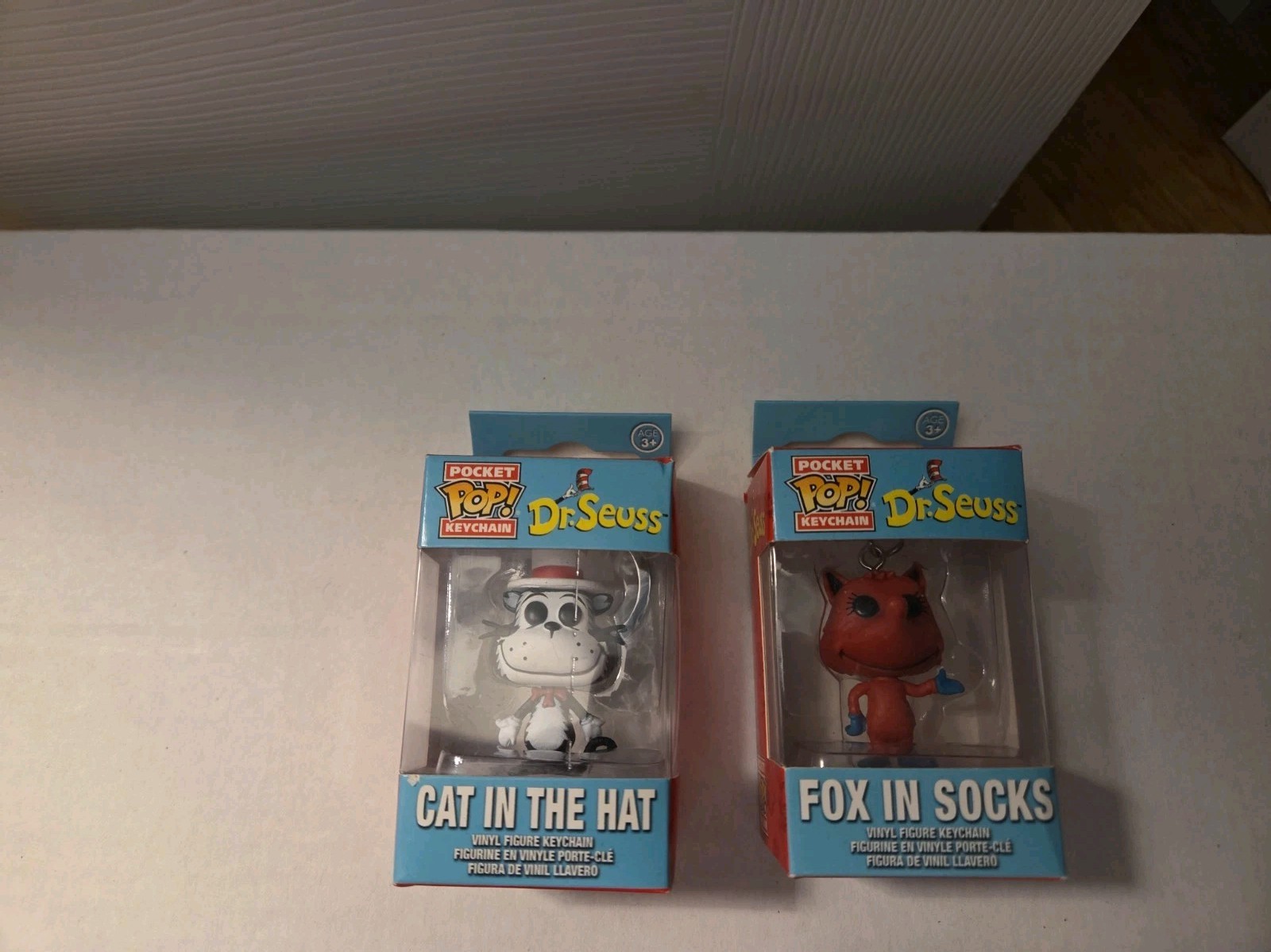 Funko Pop Pocket Pop Keychains - Dr. Suess Cat in the Hat and Fox in Socks