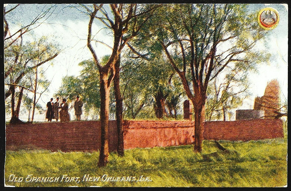Old Spanish Fort  Postcard New Orleans La Kirby