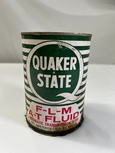 Vintage Quaker State F-L-M ATF Fluid Quart Can Unopened Ford Transmission Oil