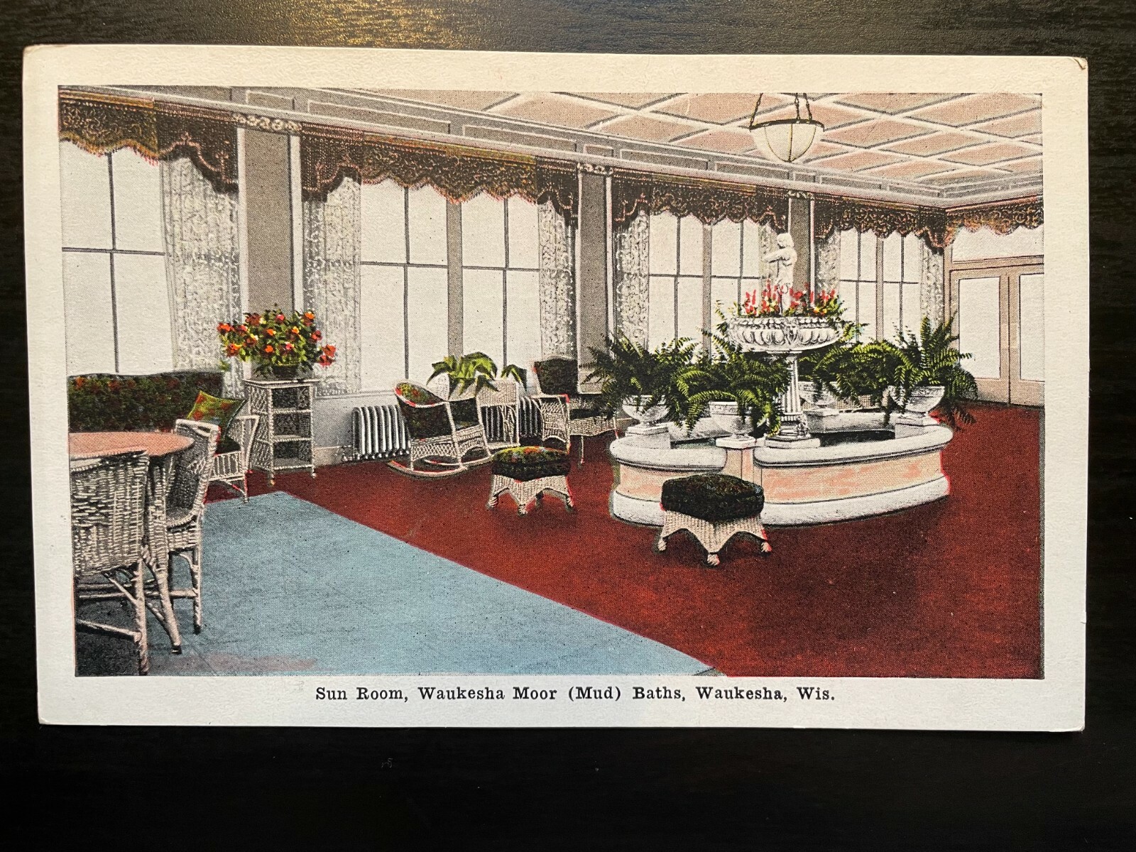 Vintage Postcard 1915-1930 Waukesha Moor (Mud) Baths, Waukesha Wisconsin WI