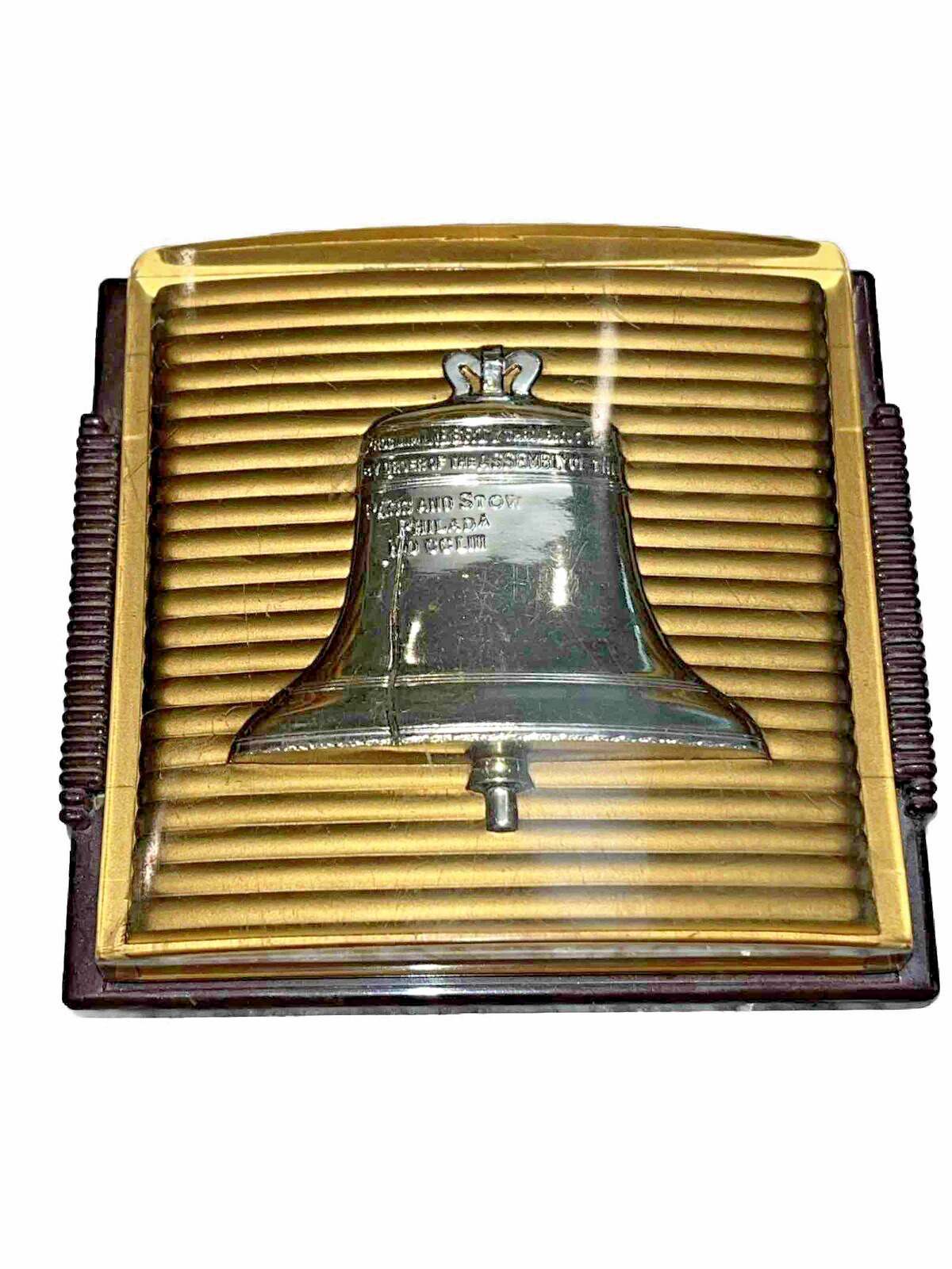 Vintage Liberty Bell Paperweight By Remembrance B&B Great Dates