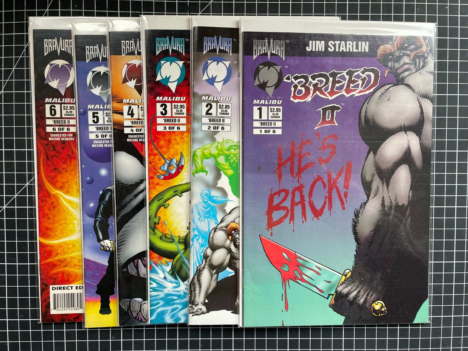 MALIBU BREED 2 1-6 COMPLETE MINI JIM STARLIN CREATOR OF THANOS