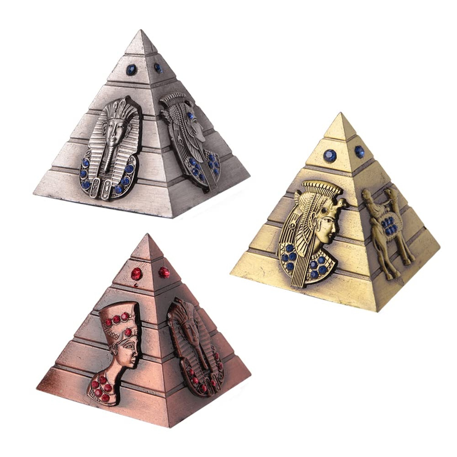 Ximimark 3 PCS Egyptian Pharaoh Avatar Camel Metal Rhinestone Pyramids Antiqu... Ximimark 3 PCS Egyptian Pharaoh Avatar Camel Metal Rhinestone Pyramids Antiqu...