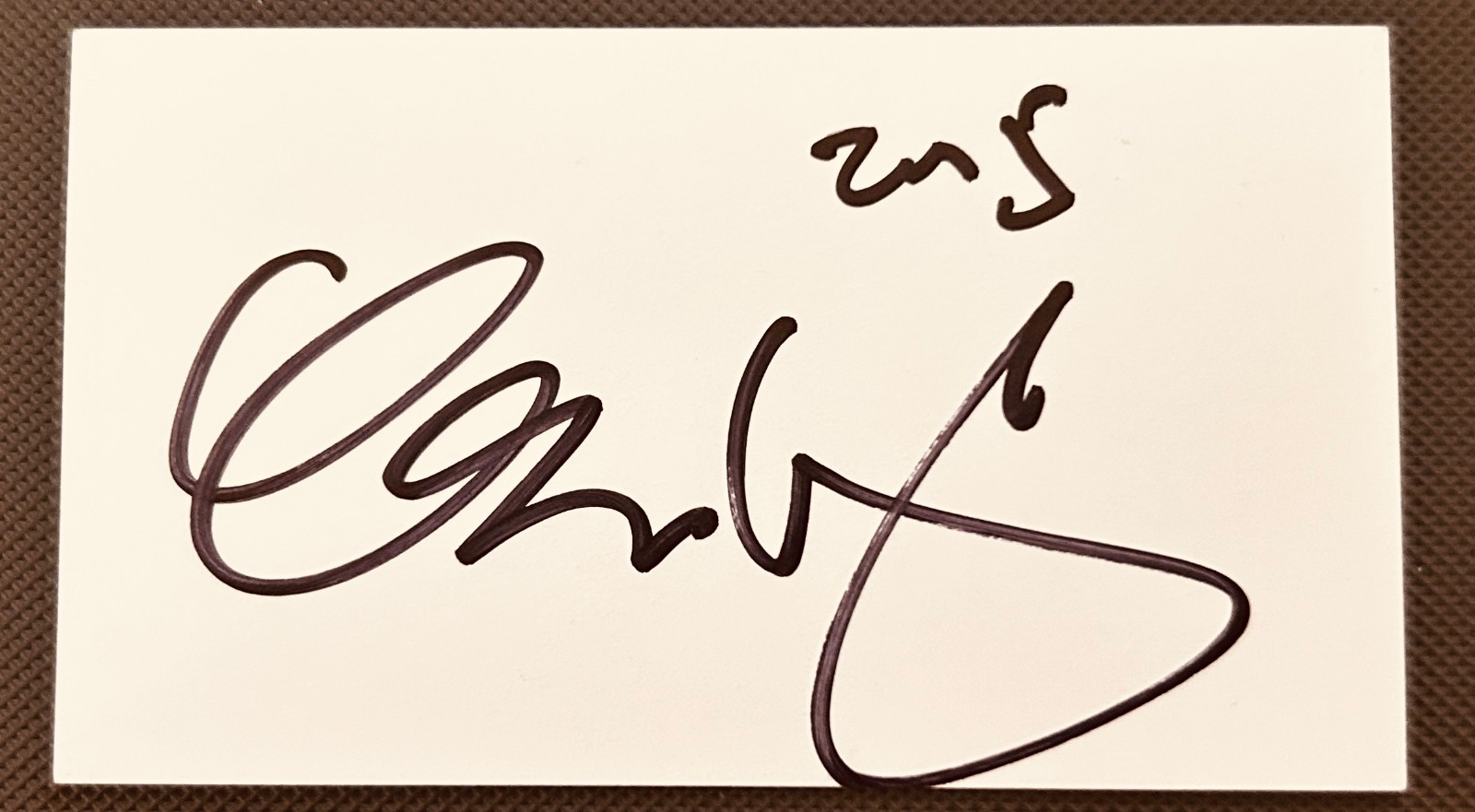 Comedian George Lopez autograph signed cut signature dated 2015 Blue Beetle Rio
