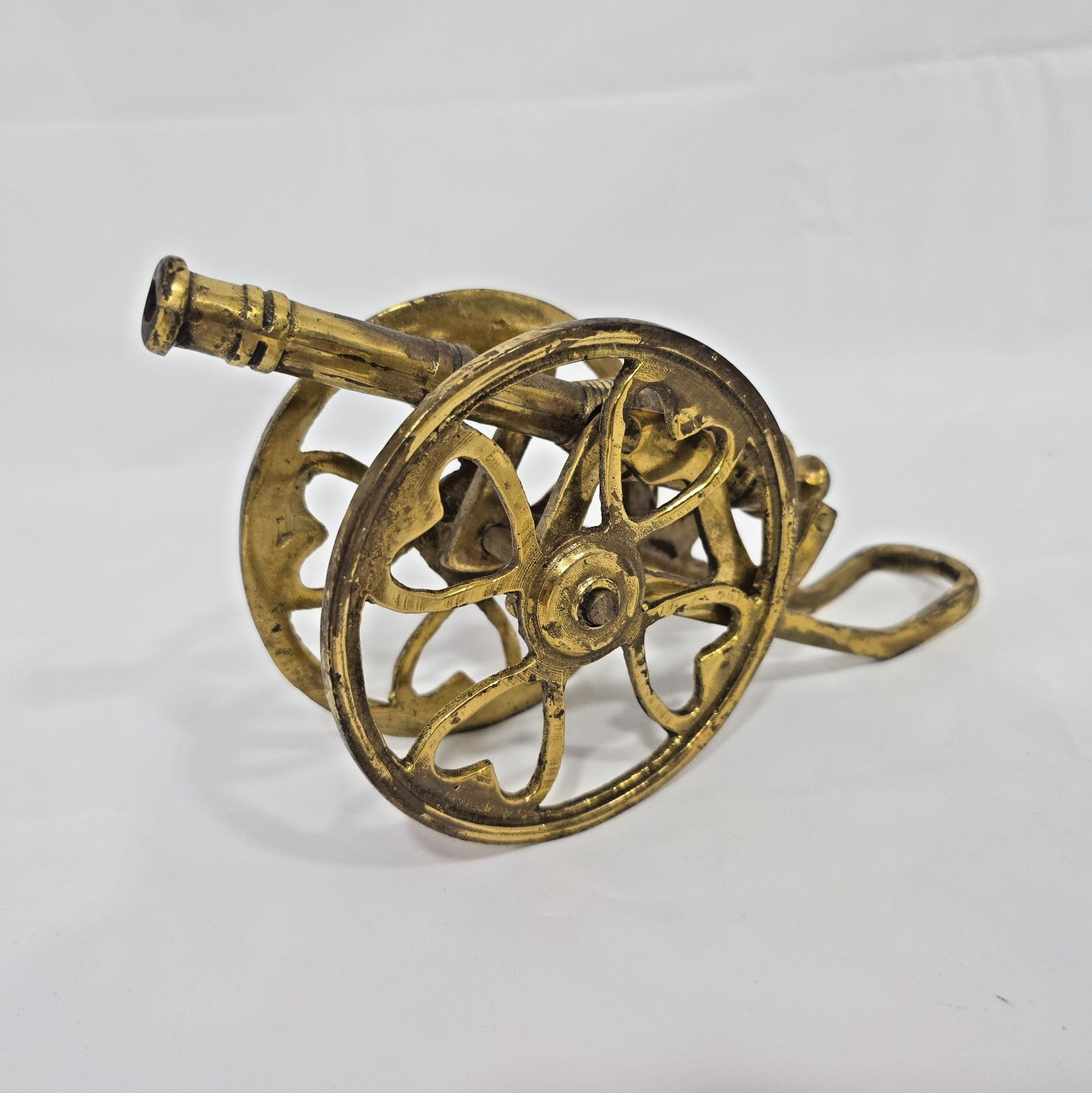 VTG Heavy Brass Cannon Miniature 8 VTG Heavy Brass Cannon Miniature 8