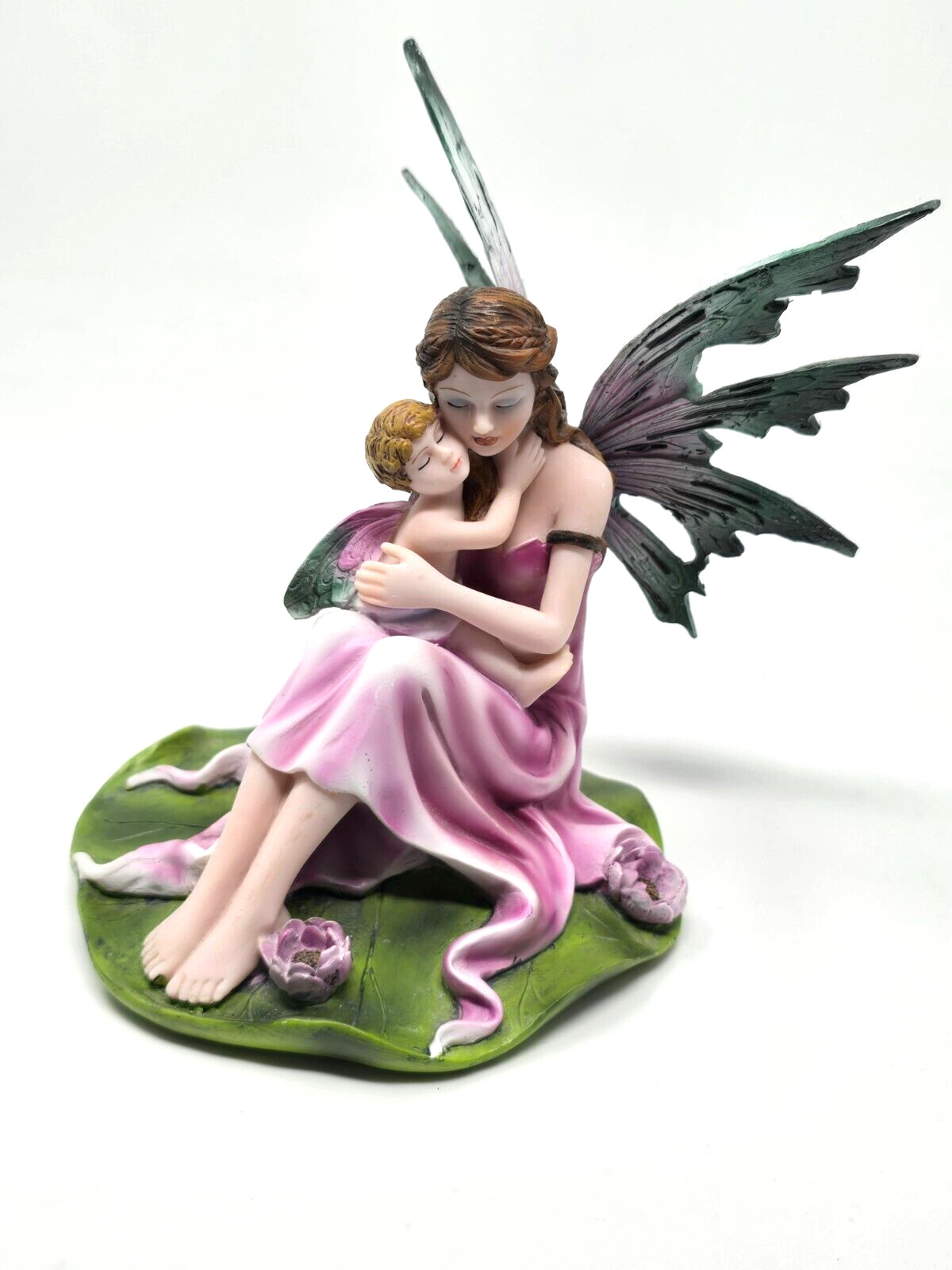 PT Pacific Giftware Large  Fairy Hugging Baby Figurine 6\