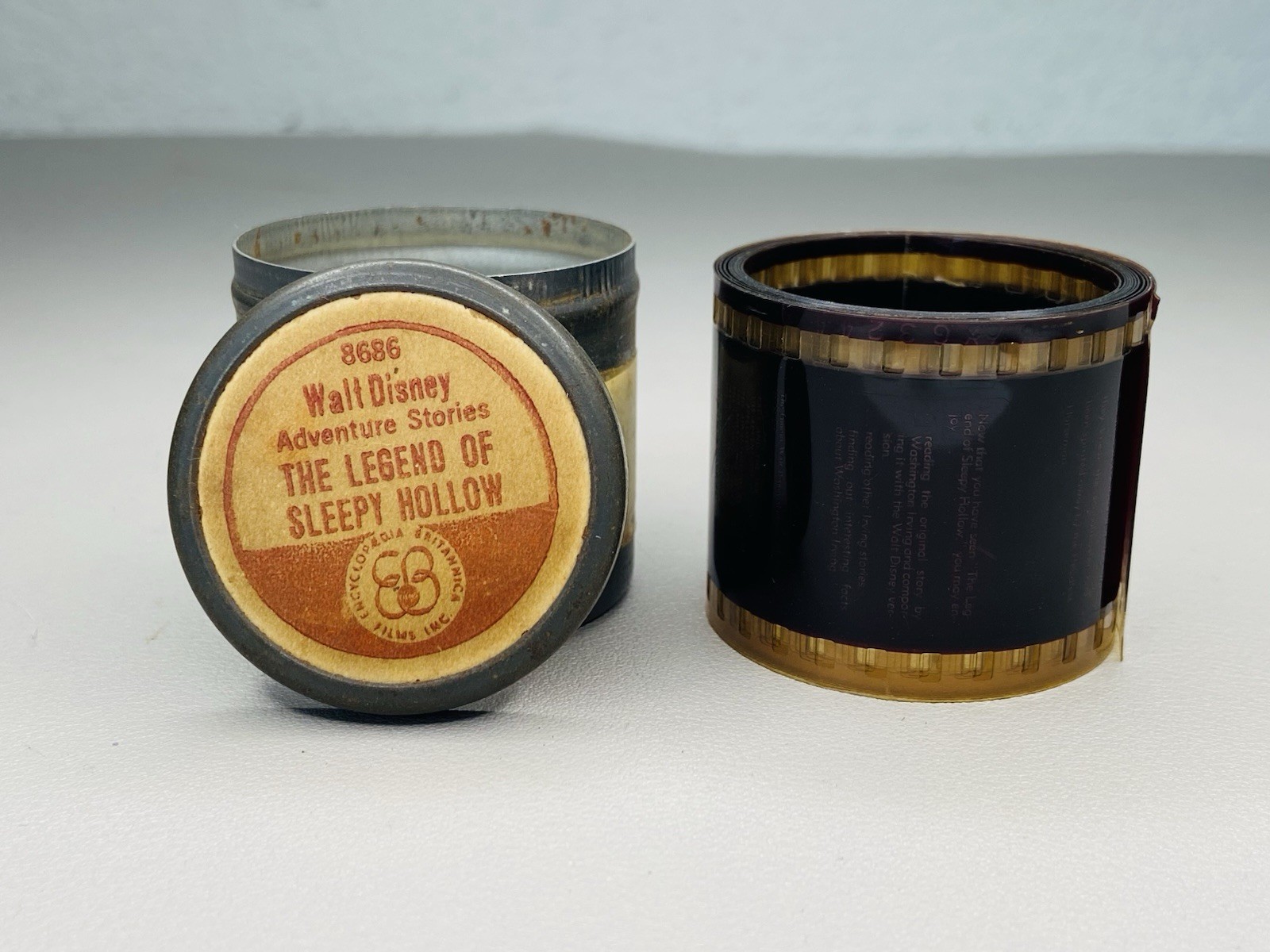Encyclopedia Britannica The Legend Of Sleepy Hollow 35mm Slideshow Disney Rare