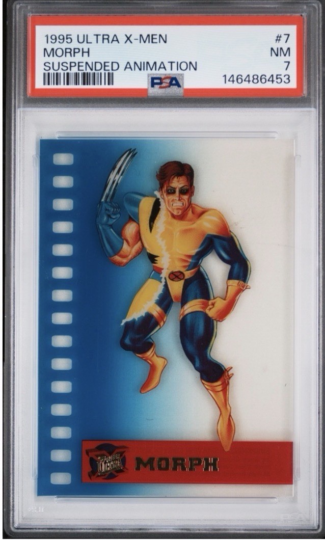 1995 FLEER ULTRA MARVEL X-MEN SUSPENDED ANIMATION MORPH #7 PSA 7