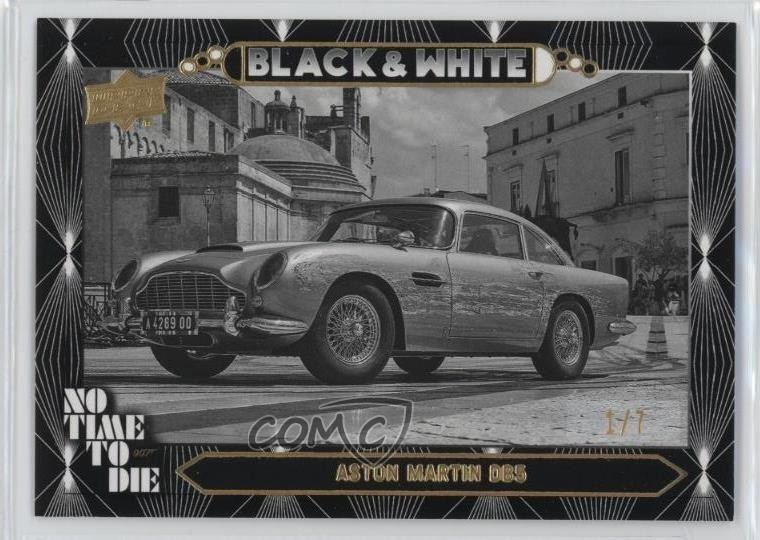 2025 James Bond No Time To Die and White Black Border 1/7 Aston Martin DB5 1s8q