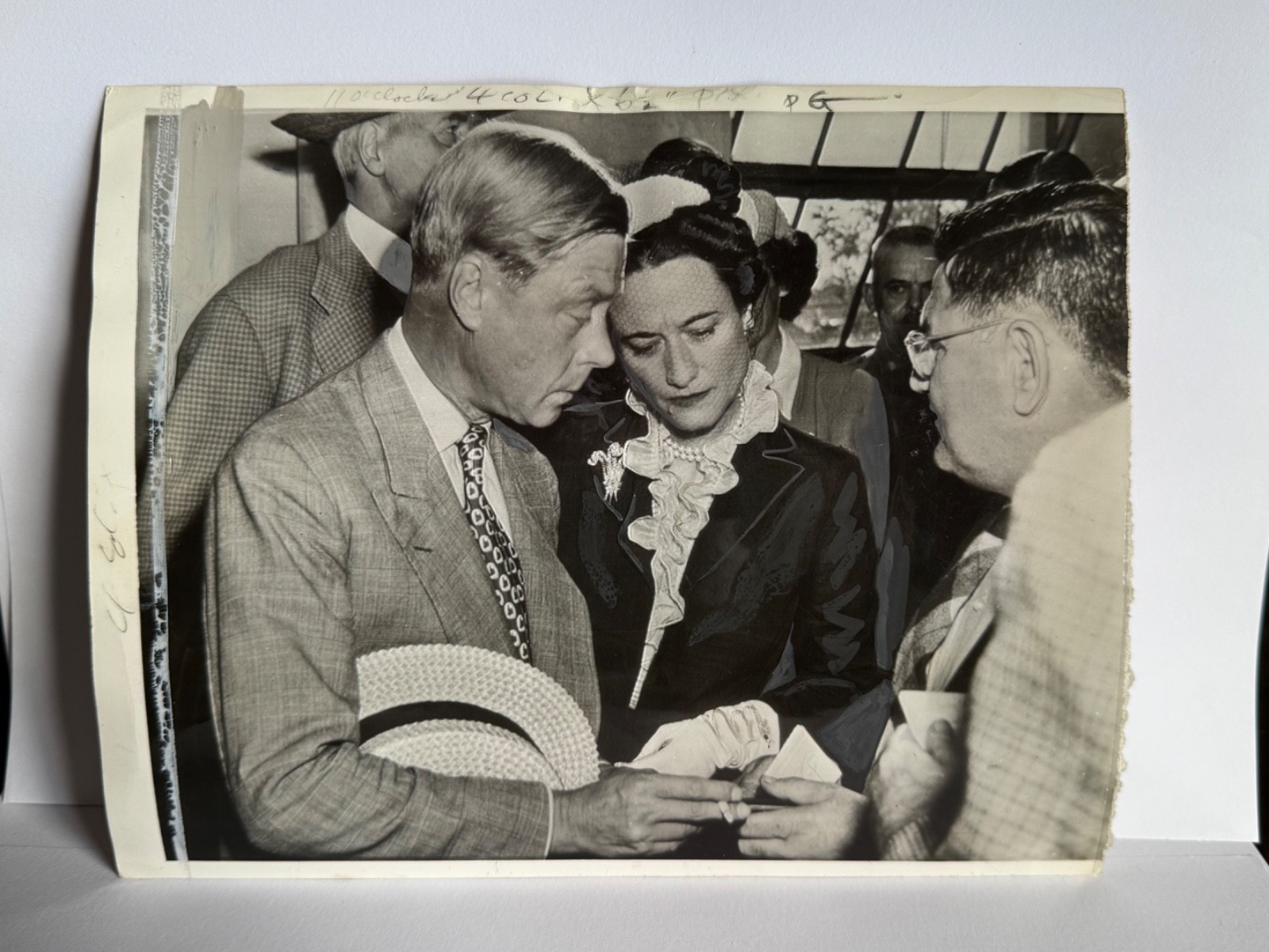 Duke and Duchess of Windsor original press photo. 1942. 8