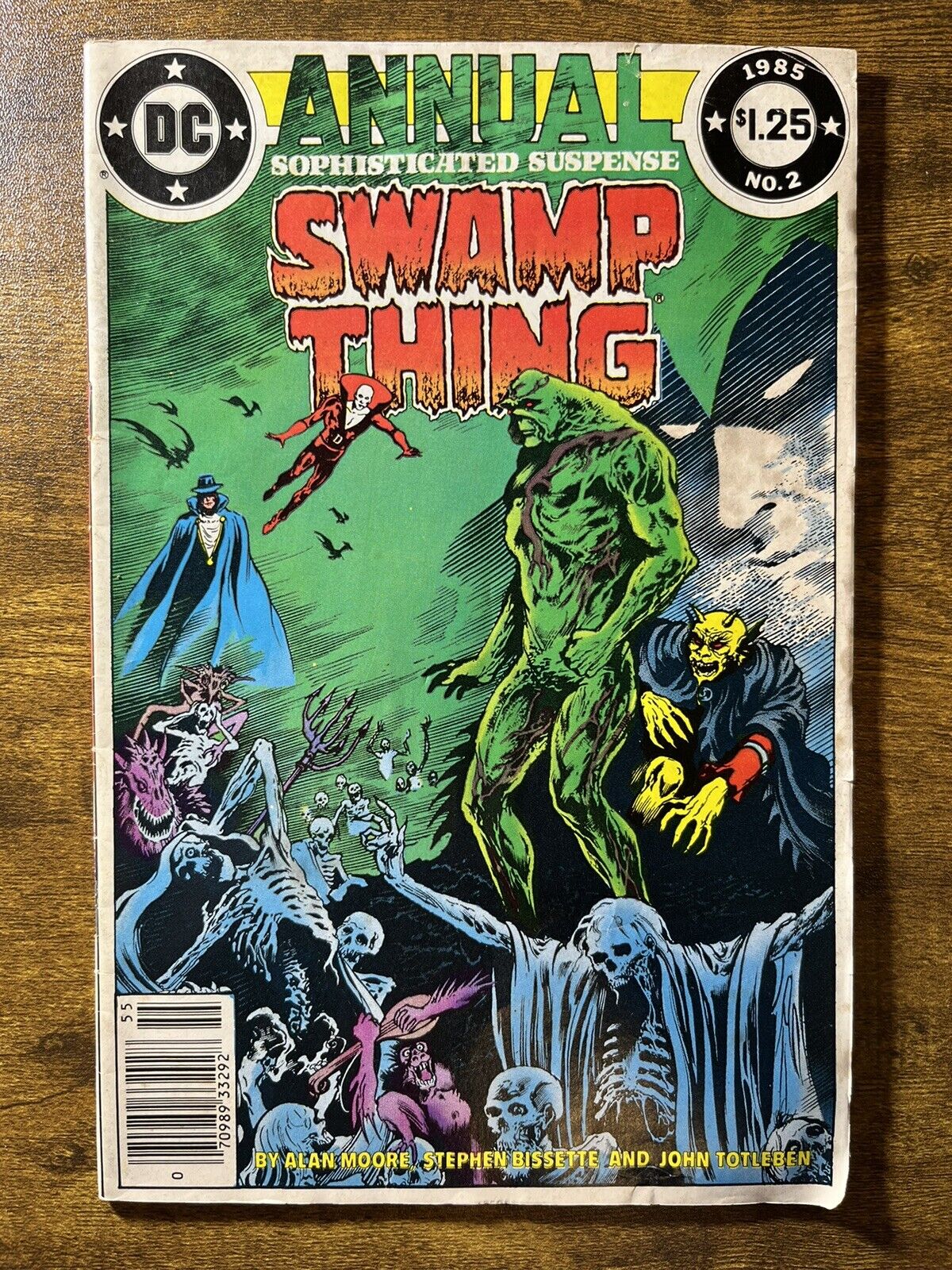 SWAMP THING ANNUAL 2 NEWSSTAND 1ST APP JUSTICE LEAGUE DARK  DC COMICS 1985