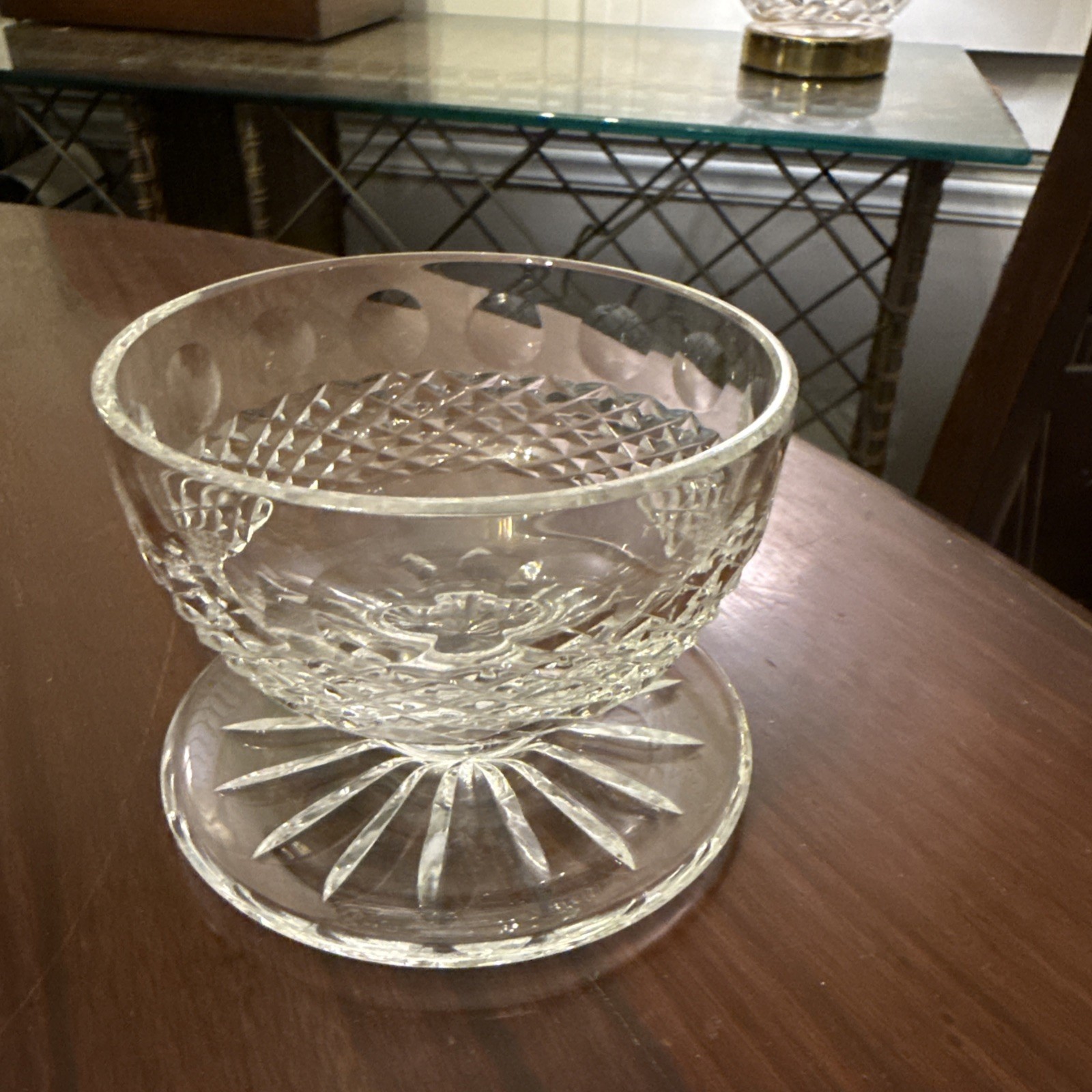 Waterford Colleen Dessert Bowl Footed Cut Glass Vintage Waterford Crystal Bowl Waterford Colleen Dessert Bowl Footed Cut Glass Vintage Waterford Crystal Bowl