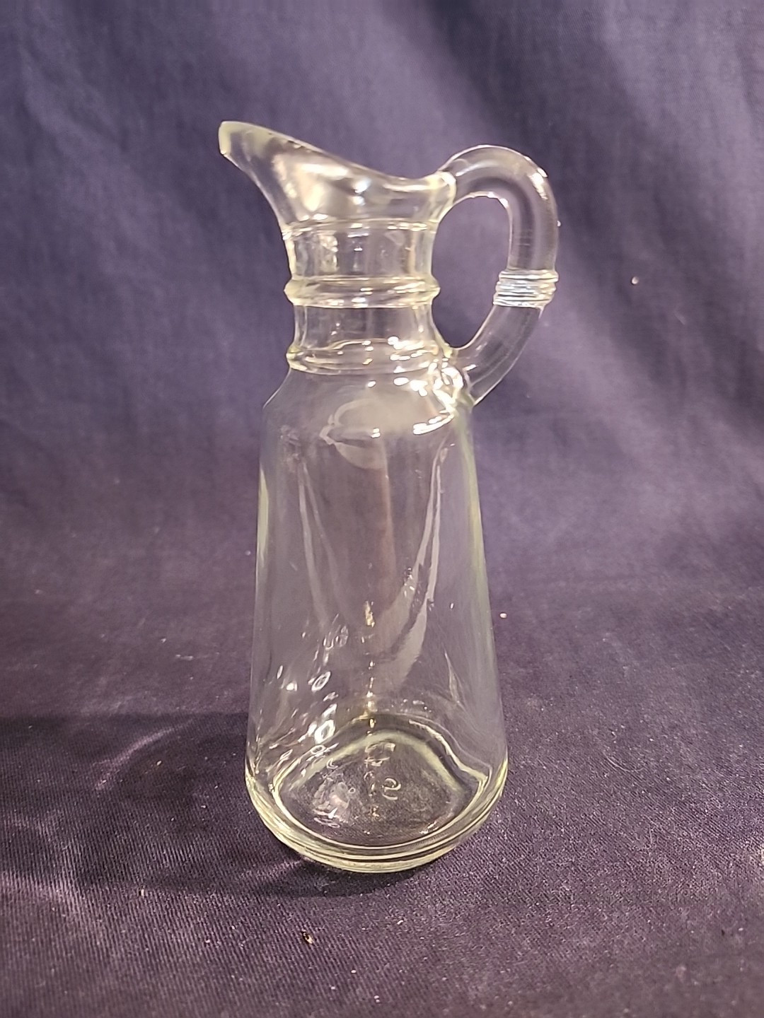 Anchor Hocking Pressed Glass Clear 6in. Vinegar/Oil Cruet Bo Stopper