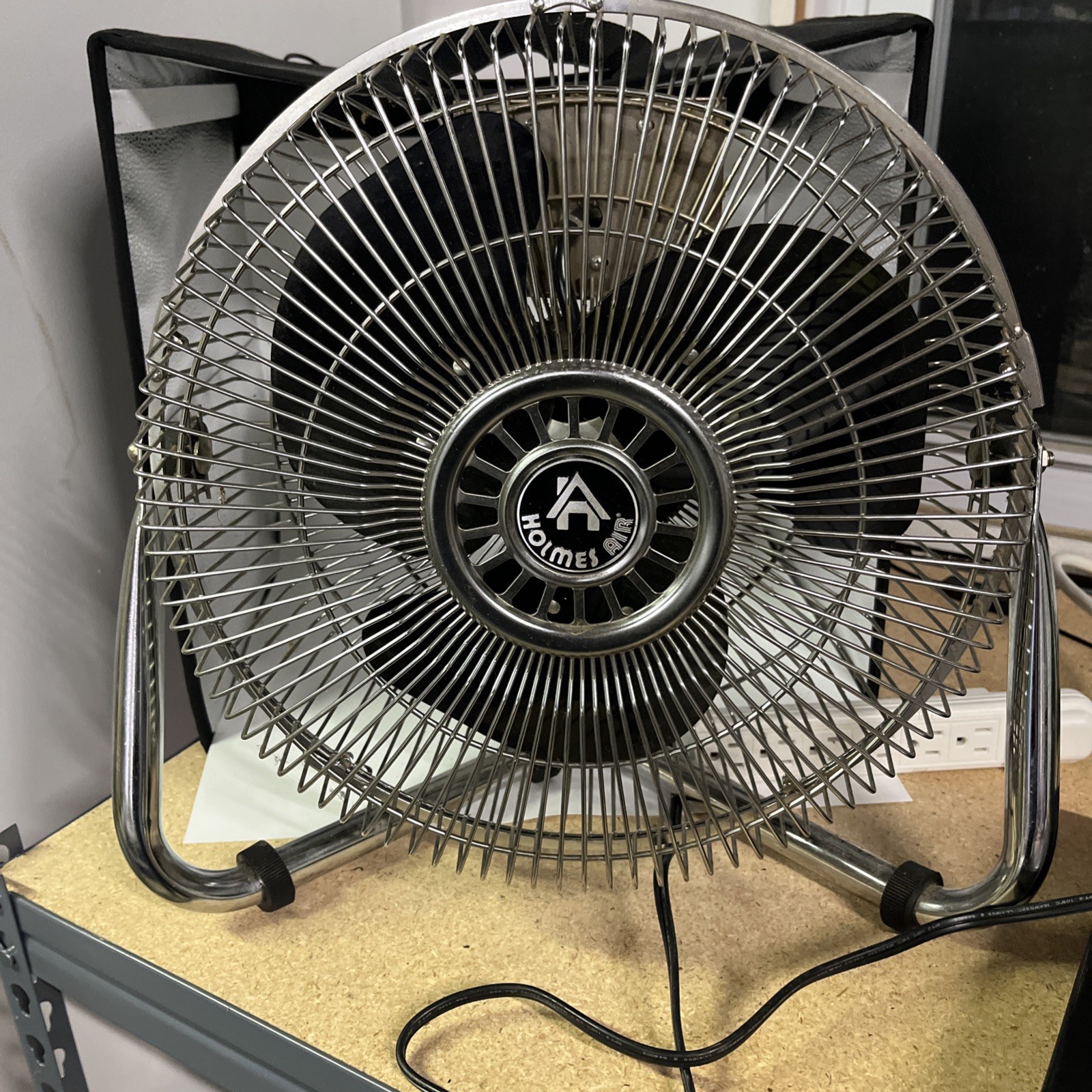 RARE Vintage 1985 Holmes Air 12” High Velocity  3 Speed Fan Model HAHV-12 Works
