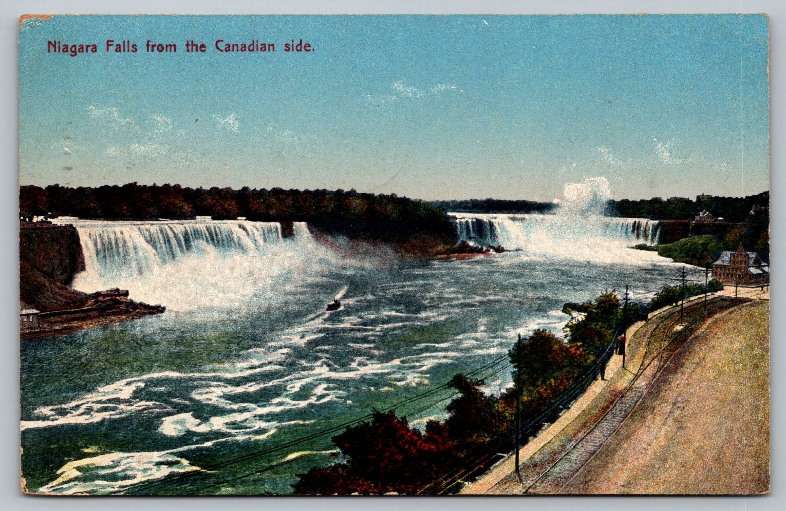 1914 Niagara Falls Canada View Postcard F. H. Leslie Publisher St. Catharines