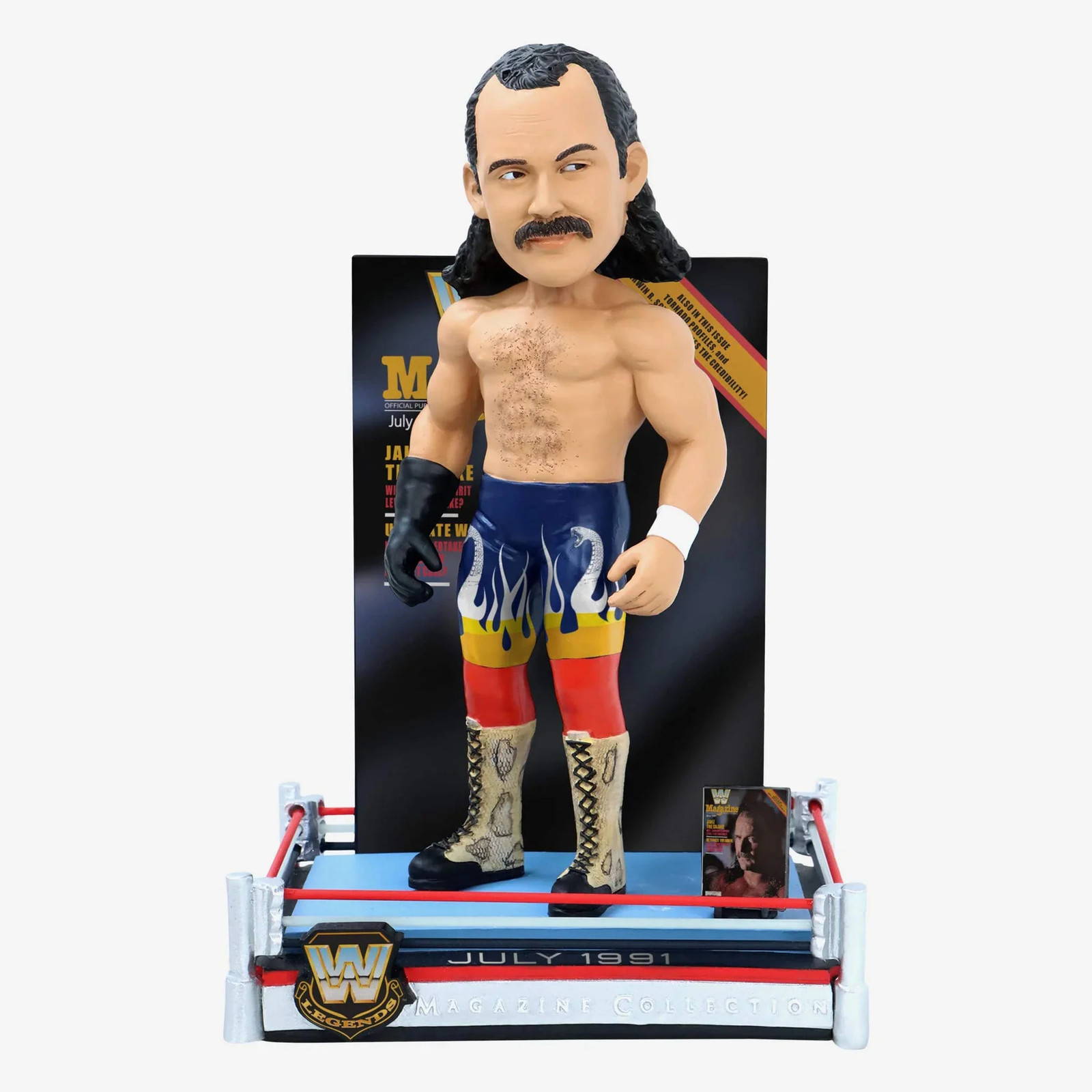 Jake The Snake Roberts WWE Magazine Cover Bobblehead WWE Wrestling