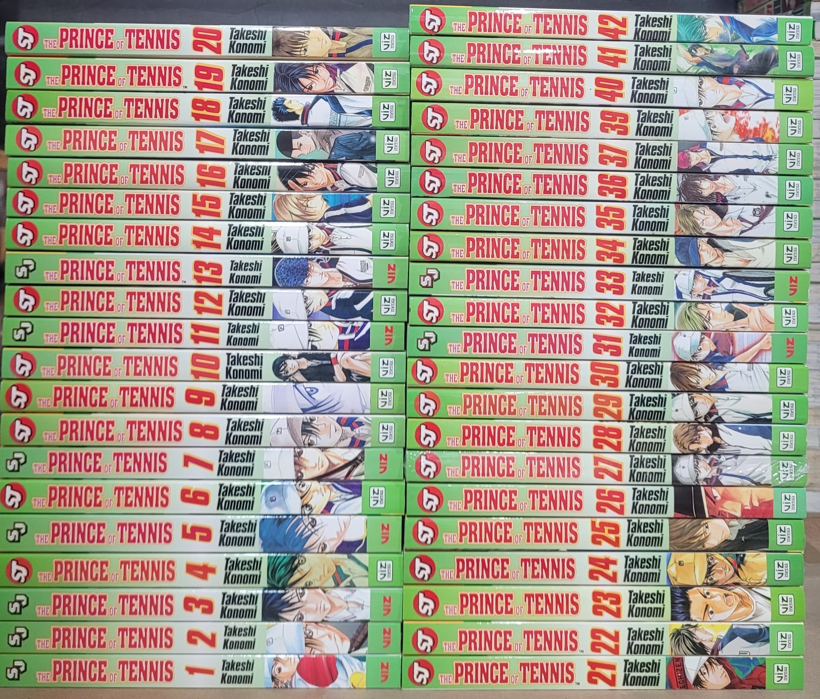 The Prince of Tennis Manga Volumes 1-42 In English ViZ Media New Complete Set 