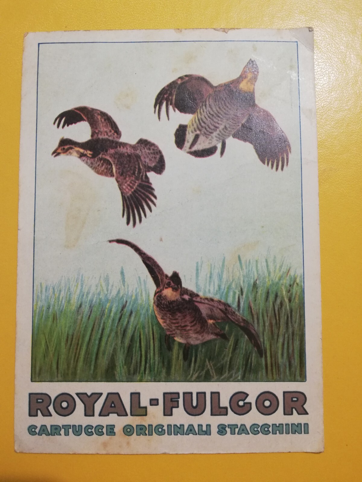 13177 Advertising Postcard 1933 ROYAL FULGOR CARTRIDGES STICKS ULMI GROSSET