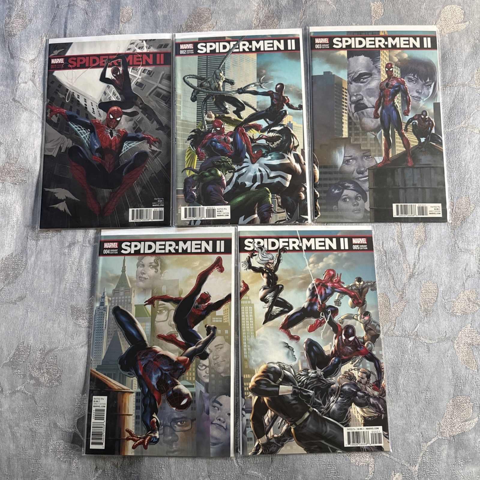 Marvel Comics SPIDER-MEN II #1 2 3 4 5 Complete 1-5 Series Miles Morales 2017