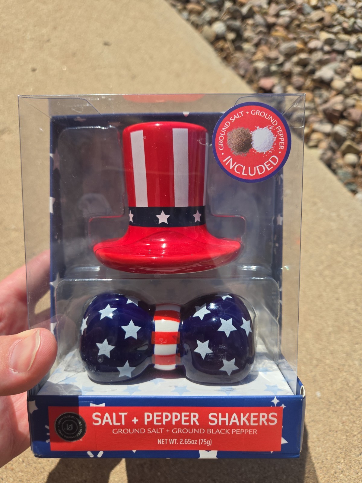 SALT AND PEPPER SHAKERS PATRIOTIC America 250  NEW 🇺🇸 *free Shipping 
