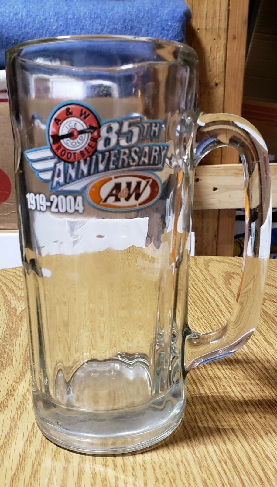 A&W 85th Anniversary Glass Mug  1919-2004 7\