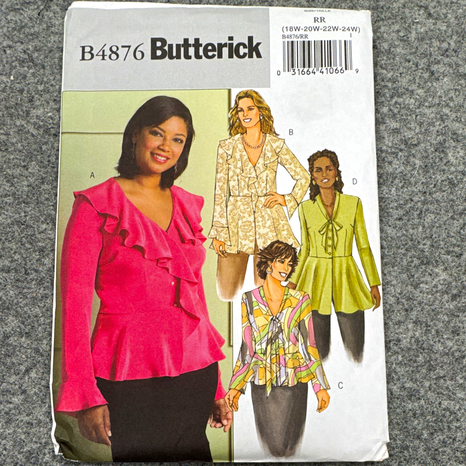 Butterick B4876 Women’s Top Sewing Pattern for Women Uncut Butterick B4876 Women’s Top Sewing Pattern for Women Uncut