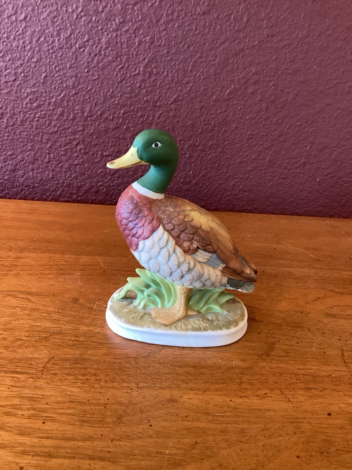 Vintage 1983 Lefton China Handpainted Mallard Duck Figurine #04485 Vintage 1983 Lefton China Handpainted Mallard Duck Figurine #04485