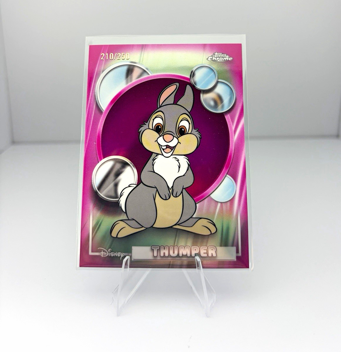2026 Topps Chrome Disney Bambi Thumper #8 Serial Numbered 210/250 (PR 250)