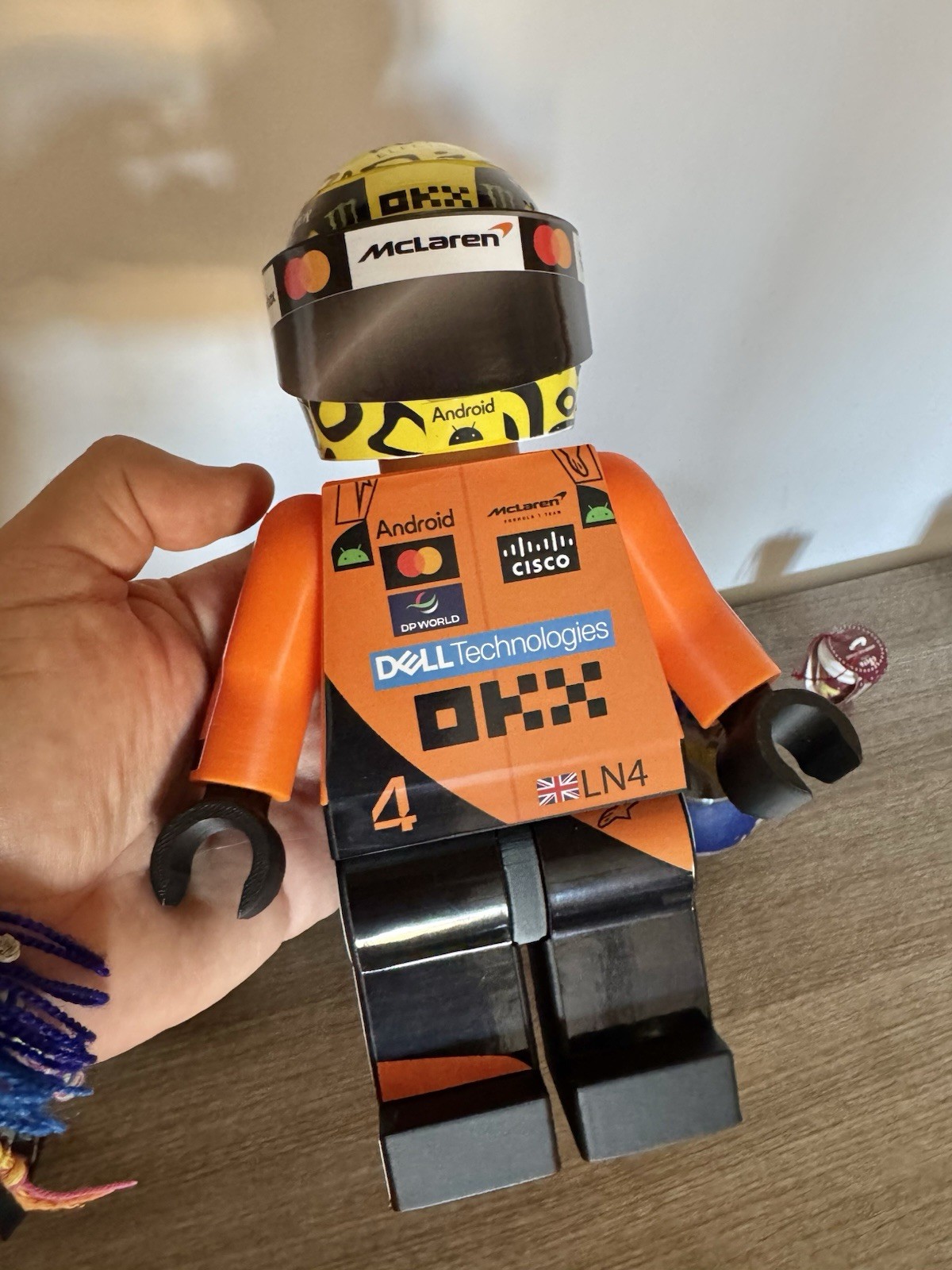 F1 Minifigure Figure 23/24 Cm XXL Lando Norris 2025 McLaren Team