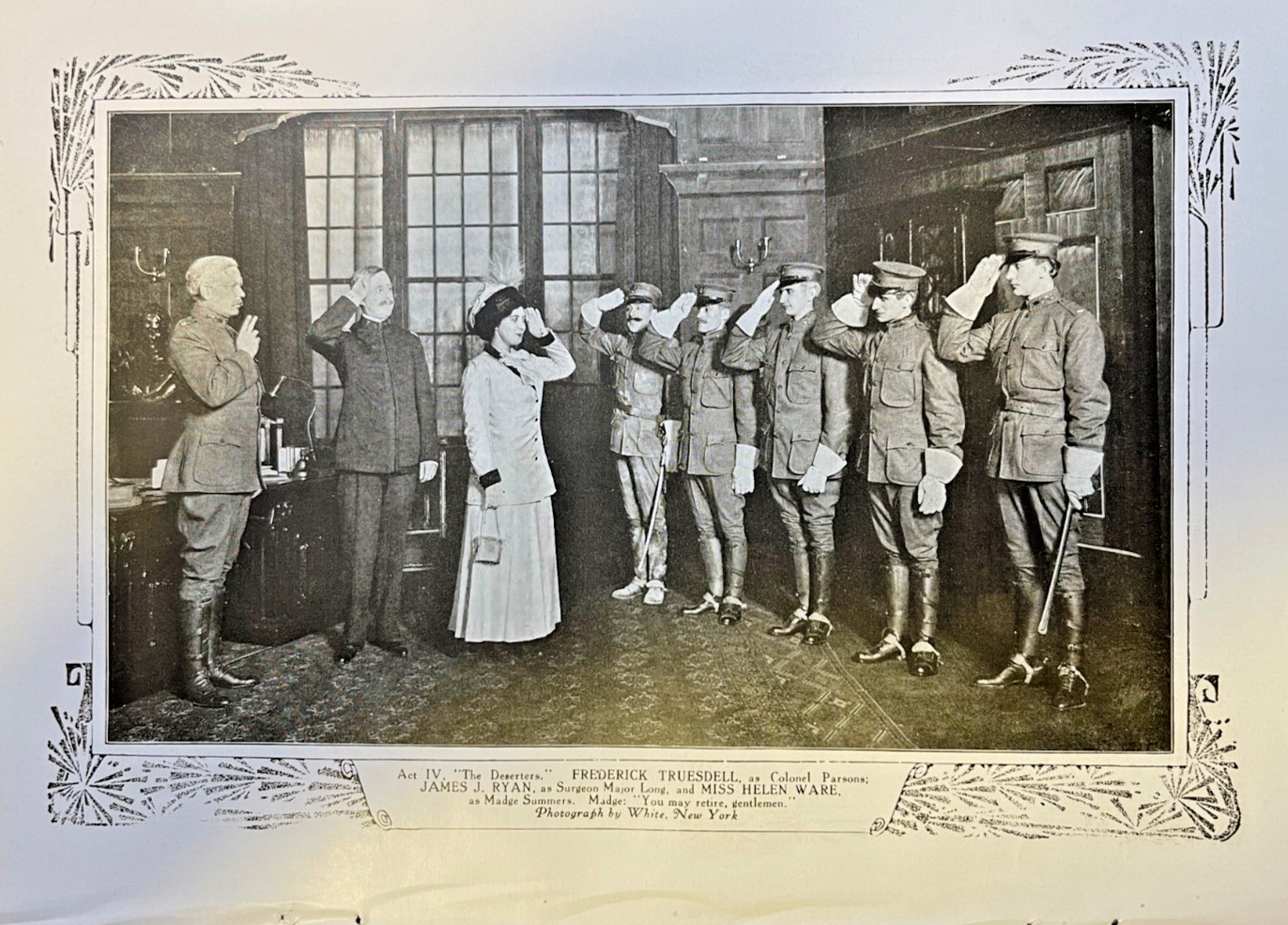 1910 Vintage Illustration Actors Frederick Truesdell Helen Ware James J Ryan