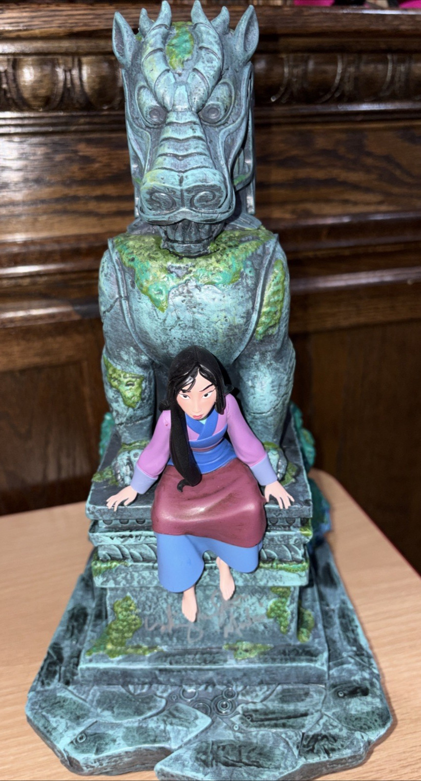 Ming Na Wen autographed Disney\'s Mulan 25th Anniversary Figure, New w/Box JSA
