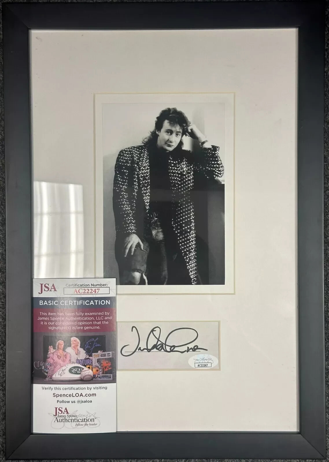 Authentic Julian Lennon Signed Cut 9x14 Framed AUTO JSA COA & bonus added always