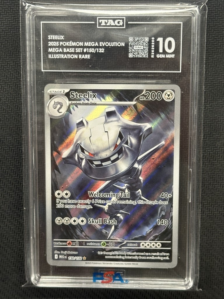 Steelix  Pokemon Mega Evolution Illustration Rare TAG 10 PSA #150/132