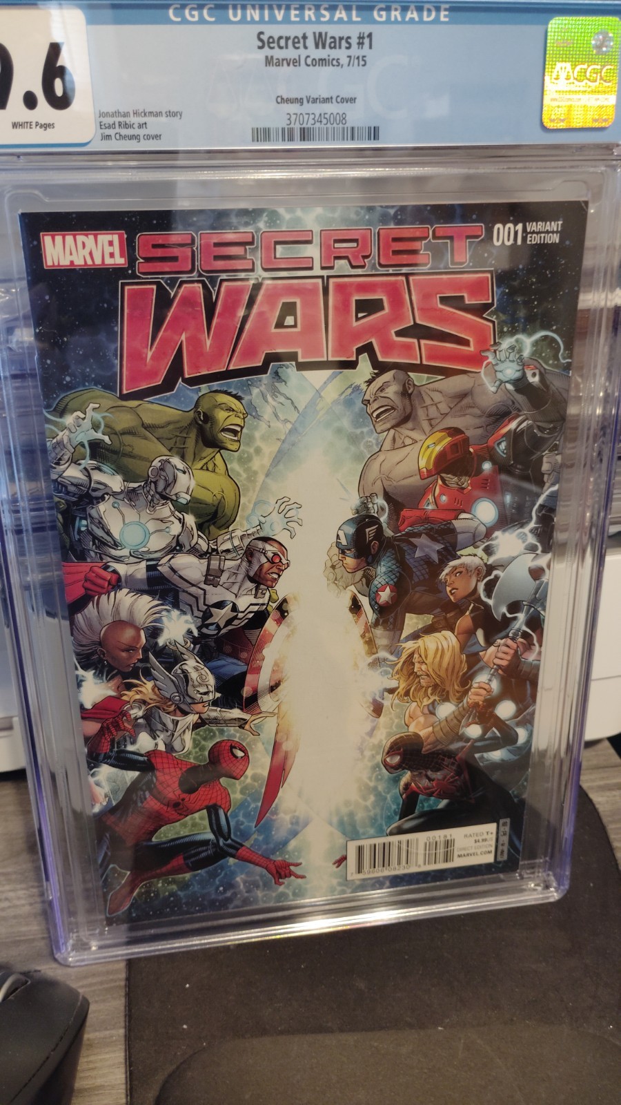 Secret Wars #1 Jim Cheung 1:100 Variant Marvel Comics 2015 CGC 9.6 🔥🔥🔥🔥🔥