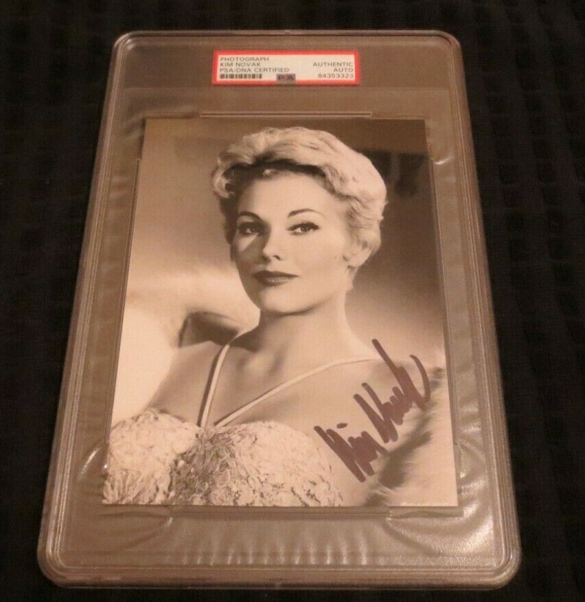Kim Novak actress signed autographed psa slabbed Vertigo Picnic Pal Joey 