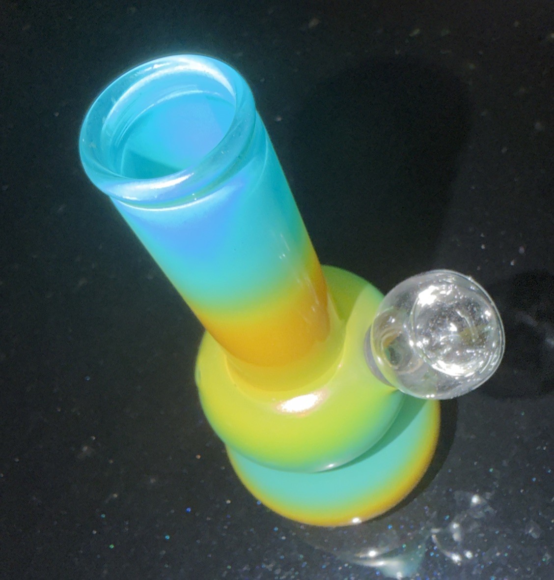 Mini Rasta Glass Water Pipe - 5” 