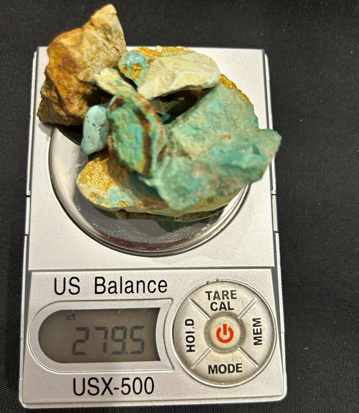 This is Kingman a little on the light side but still 100% natural turquoise. 