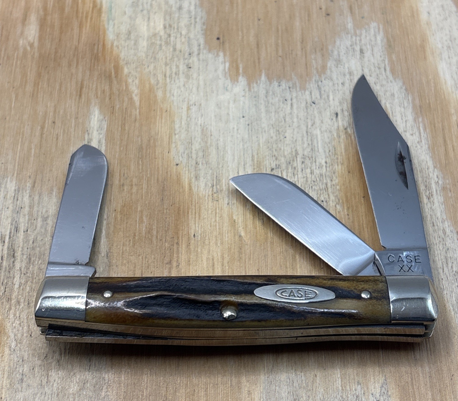 Vintage Case XX 1940-1964 Beautiful Stag 5392 Large Stockman Knife - Excellent