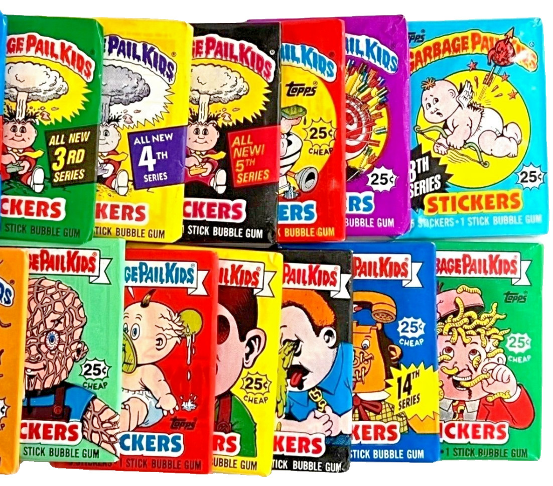 GPK OS3-OS15 NEW Unopened Factory Sealed Wax Packs (13) 3rd-15th Series Set 🤮☠️