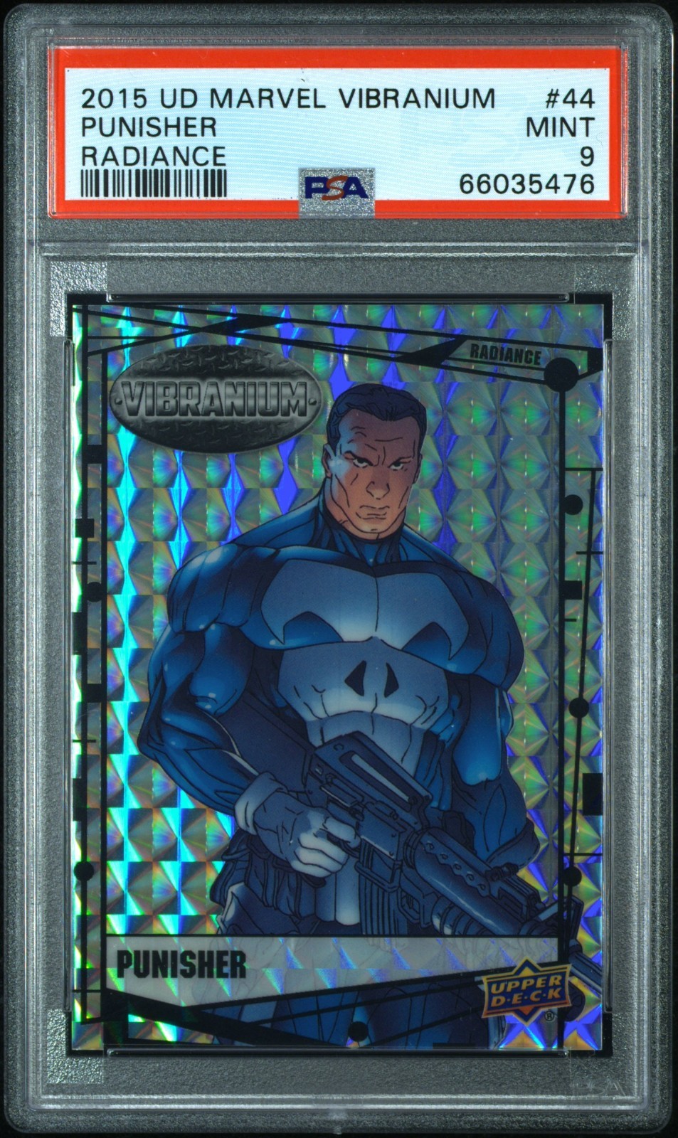 2015 Upper Deck Marvel Vibranium PUNISHER Radiance 27/50 PSA 9